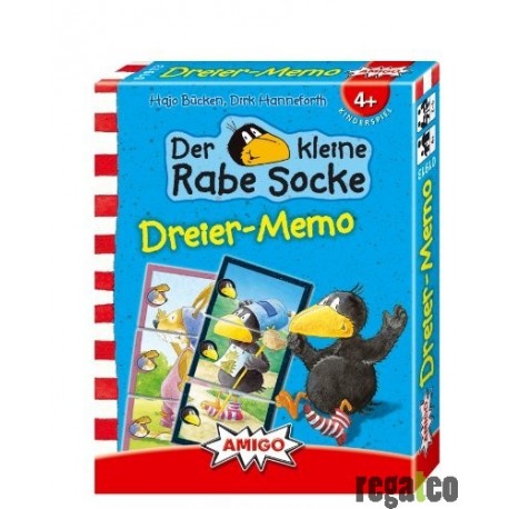 01913 - Amigo Spiele - Der kleine Rabe Socke - Dreier Memo