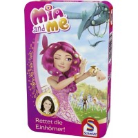 Schmidt Spiele 51268 - Mia and Me, Rettet die Einhörner, Bring mich mit Spiel in der Metalldose