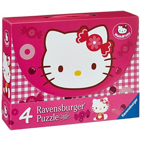 Ravensburger 07263 - Hello Kitty: Süße Hello Kitty - 2x 25 / 2x 36 Teile Puzzlekoffer