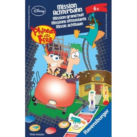 Ravensburger 23345 - Disney Phineas & Ferb: Mission Achterbahn - Mitbringspiel