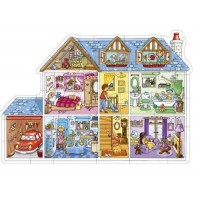 Orchard Toys Puppehaus-Fußbodenpuzzlespiel "Dolls House" 25 Stücke