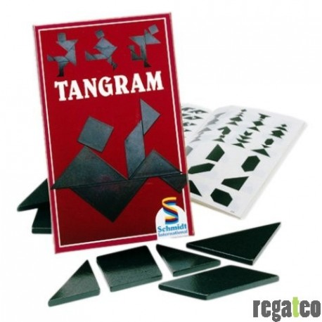 Tangram mit Holzsteinen