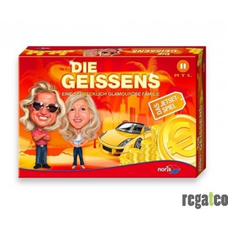 Noris Spiele 606920096 - Die Geissens, Eine schrecklich glamouröse Familie, Familienspiel