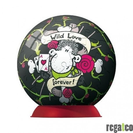 Ravensburger 09721 - sheepworld: Be wild! - 60 Teile Puzzleball