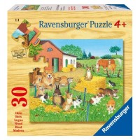 Ravensburger 03912 - Tiere auf dem Land - 30 Teile Holzpuzzle