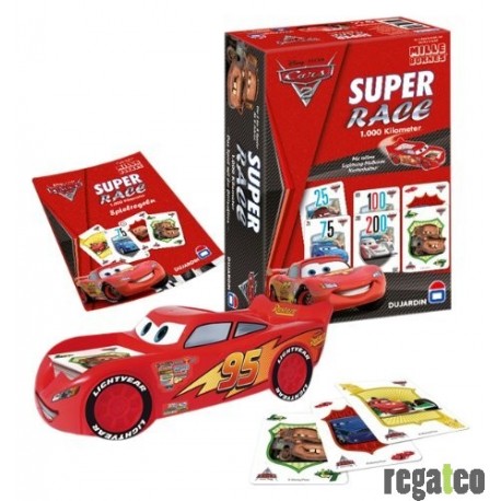 Winning Moves 80312 - Disney Cars 2: 1000 Kilometer - Kartenspiel Klassik